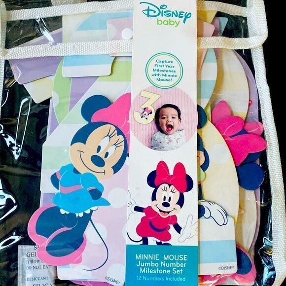 NWT Disney Baby Milestone Jumbo Number Photo Prop Set - Picture 1 of 3